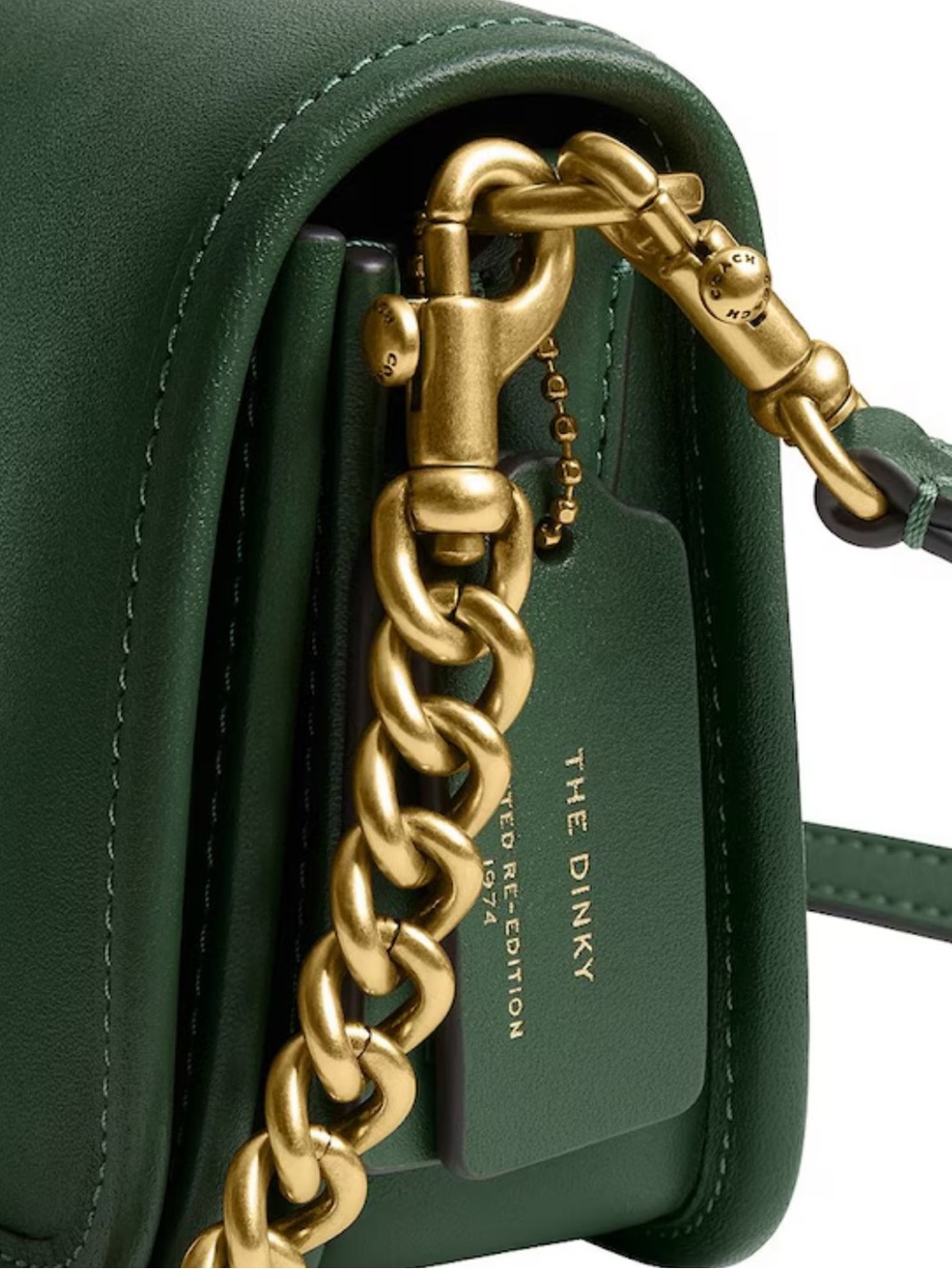 COACH The Coach Originals Dinky 1974 Gold Chain Shoulder Bag NWT - Picture 3 of 11